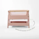 Tutti Bambini Cozee Air 2 Bedside Crib - Drifted Oak/Blush - Image 10