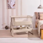 Tutti Bambini Cozee Air 2 Bedside Crib - Soft Waltnut/Cocoa