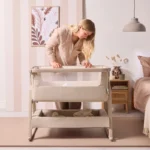 Tutti Bambini Cozee Air 2 Bedside Crib - Soft Waltnut/Cocoa - Image 4