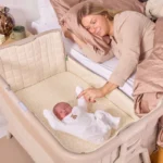Tutti Bambini Cozee Air 2 Bedside Crib - Soft Waltnut/Cocoa - Image 5