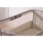 Tutti Bambini Cozee Sense Bedside Crib - Soft Walnut/Cocoa - Image 11