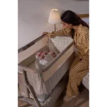 Tutti Bambini Cozee Sense Bedside Crib - Soft Walnut/Cocoa - Image 9
