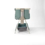 Tutti Bambini Cozee Sense Bedside Crib - Whitewash/Kelp - Image 5