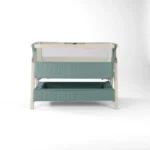Tutti Bambini Cozee Sense Bedside Crib - Whitewash/Kelp - Image 8