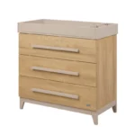 Tutti Bambini Hallee Chest Changer - Golden Oak/Mushroom - Image 2