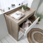 Tutti Bambini Modena Chest Changer-White and Oak - Image 2