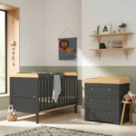 Tutti Bambini Rio 2 Piece Room Set - Slate/Honey Oak